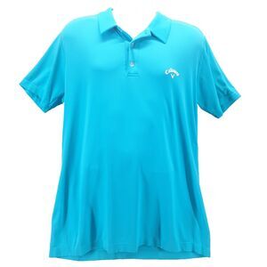 Callaway X Series Men’s Size L Teal Blue Performance Golf Polo Shirt Sportswear